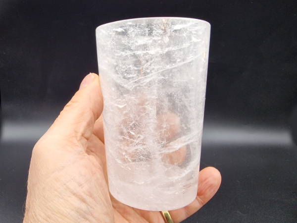 Bergkristall Trinkglas 125mm