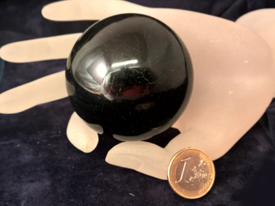 black tourmaline sphere 56mm