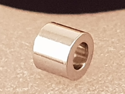 finding, cylinder 3x2mm, stainless steel