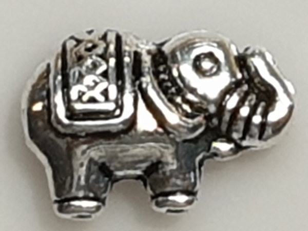 Zwischenteil Elefant, Metall Antik