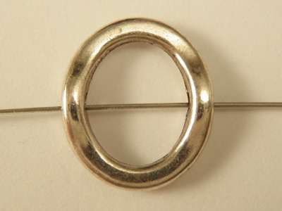 finding 15x13mm, metal rhodium color