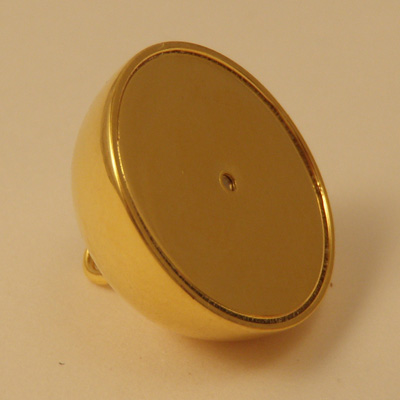 magnetic clasp 20mm gold plated, glued