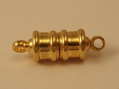 magnetic clasp 6x10mm gold plated, glued