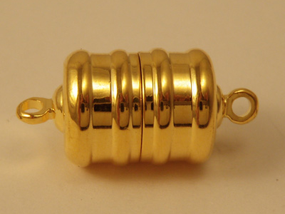 magnetic clasp 10x10mm gold plated, glued