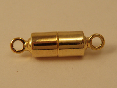 Magnetschliesse 4x4mm vergoldet, geklebt
