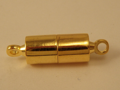Magnetschliesse 5x5mm vergoldet, geklebt