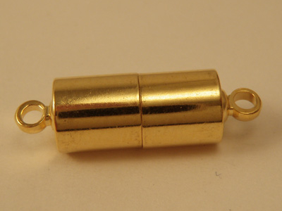 magnetic clasp 6x6mm gold plated, glued