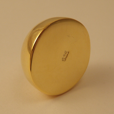 Magnetschliesse 20mm Silber vergoldet, geschlossen
