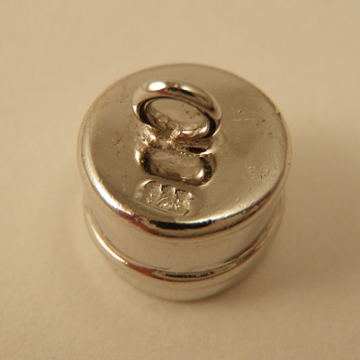 Magnetschliesse 8x16mm Silber rhodiniert, geklebt