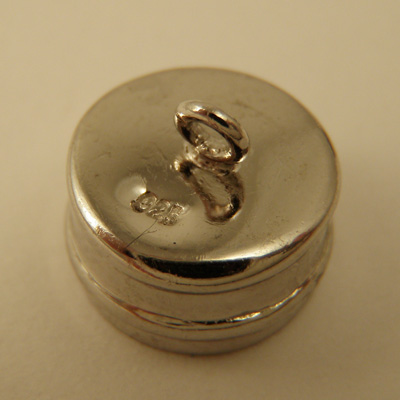 Magnetschliesse 10x15mm Silber rhodiniert, geklebt