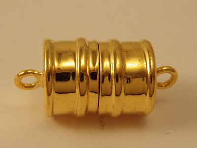 magnetic clasp 8x16mm Silver gold plated, glued
