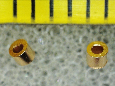 Quetschrhrchen 1x1mm Goldfilled, 2 Stk