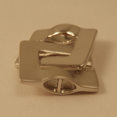 clasp 15x22mm silver rhodium plated