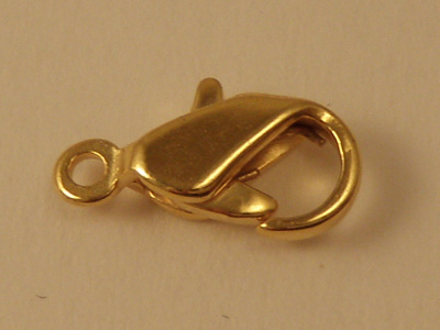 clasp 11mm brass gold plated