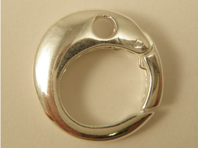 clasp 19mm silver