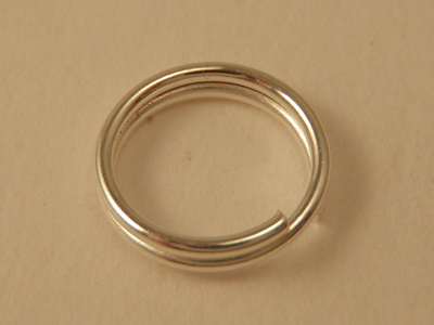 Spiralring 6mm (10 Stk), versilbert