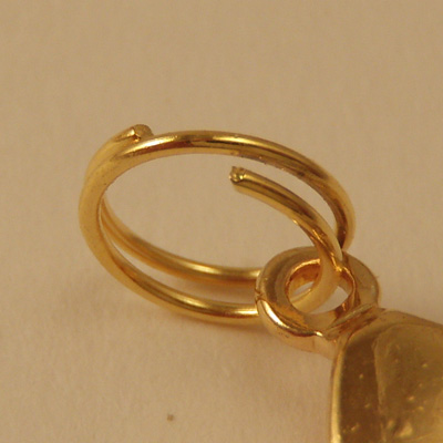 ring 8mm (10 pcs), gold plated