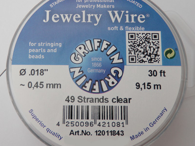 Jewelry Wire 0.45mm/9.15m/49str