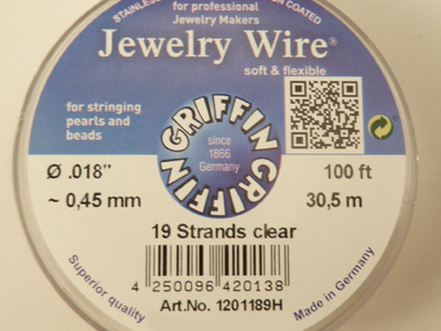 Jewelry Wire 0.45mm/30.5m/19str
