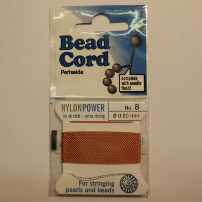 Bead cord carnelian no.10 (d=0.90mm)