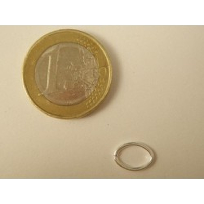 Ring 7x10mm, geschlossen, Silber 2