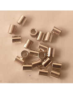 Quetschröhrchen medium 1.2mm, Silber, 20 Stk