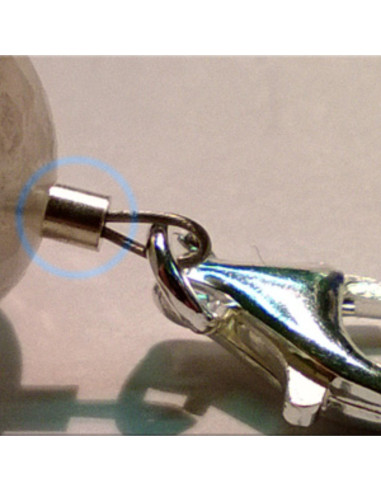 Quetschröhrchen medium 1.2mm, Silber, 20 Stk