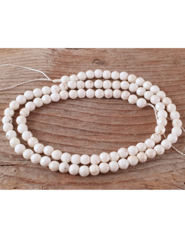 Magnesitkette 4mm facettiert