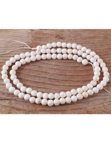 Magnesitkette 4mm facettiert
