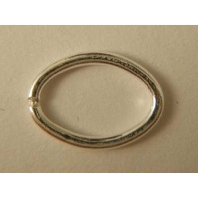 Ring 7x10mm, geschlossen, Silber