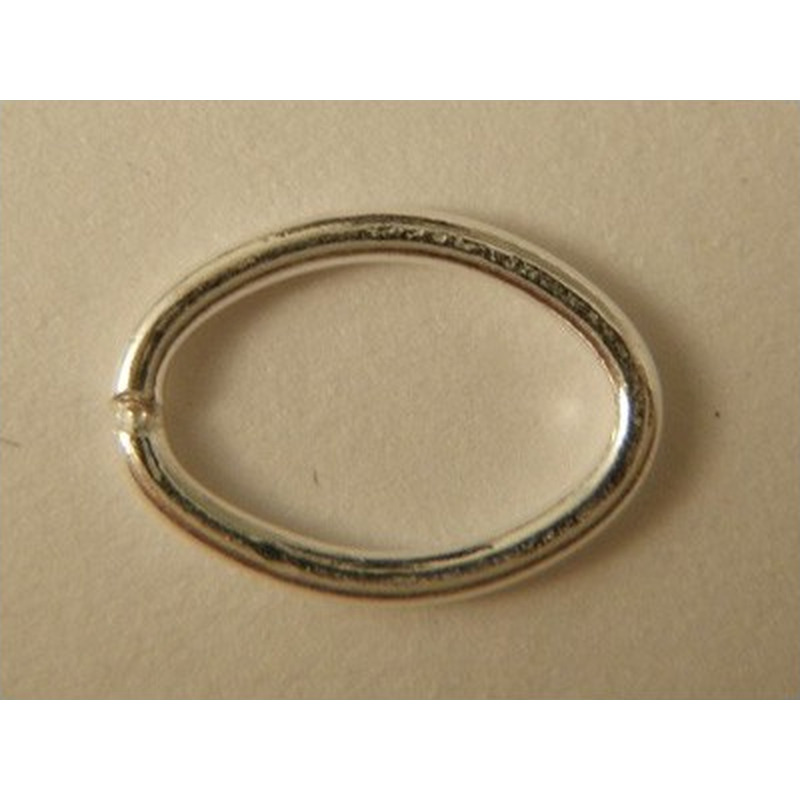 Ring 7x10mm, geschlossen, Silber