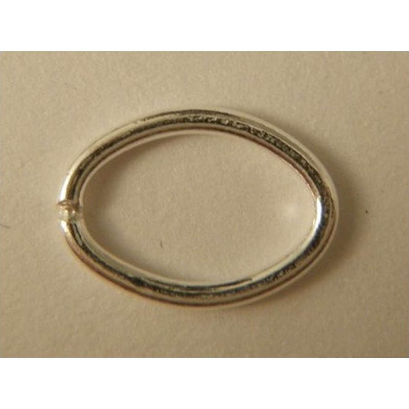 Ring 7x10mm, geschlossen, Silber