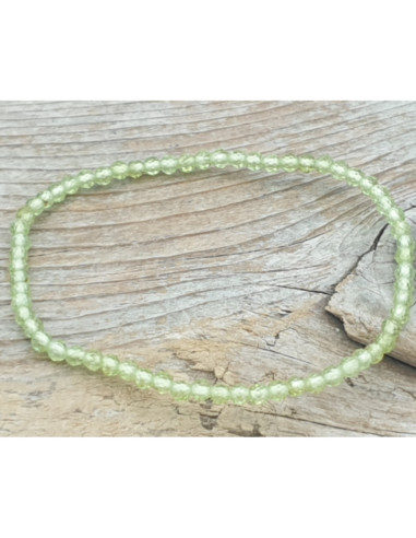 Olivin (Peridot) 3mm Armband facettiert