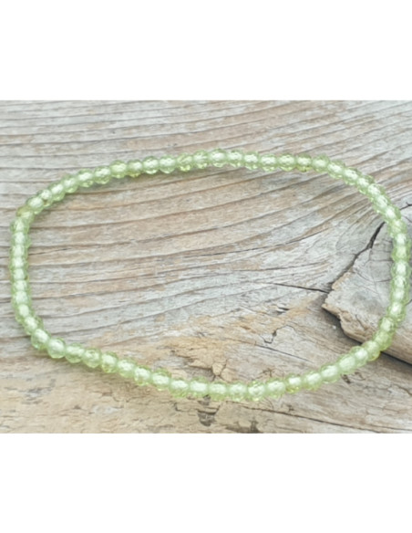 Olivin (Peridot) 3mm Armband facettiert