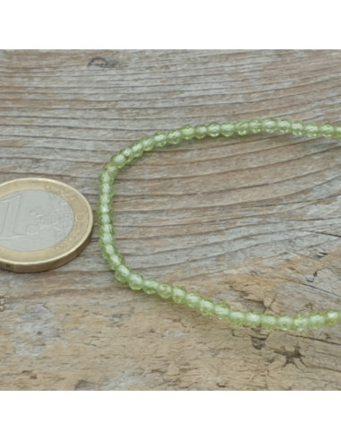 Olivin (Peridot) 3mm Armband facettiert