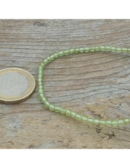 Olivin (Peridot) 3mm Armband facettiert