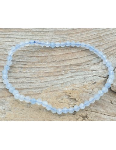 Aquamarin 3mm Armband facettiert