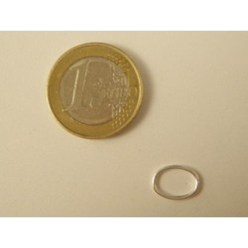 Ring 8x11mm, geschlossen, Silber 2