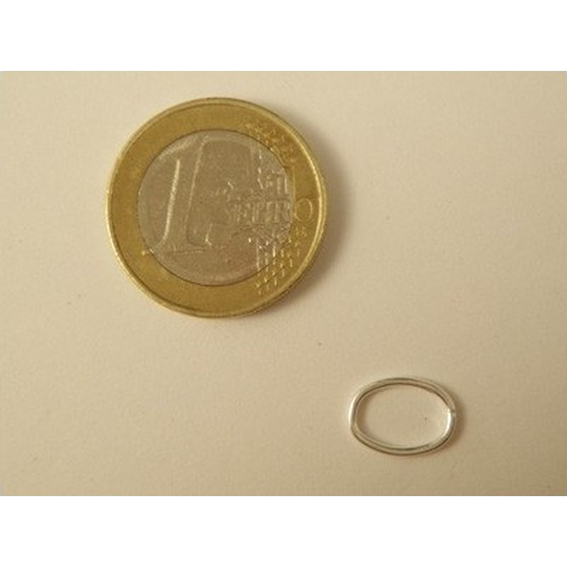 Ring 8x11mm, geschlossen, Silber