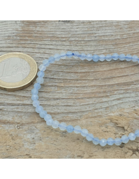Aquamarin 3mm Armband facettiert