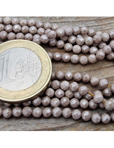 Zirkoniakette-stark funkelnd-facettiert 3mm 2