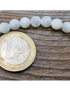 Perlmuttkette weiß 6mm 2