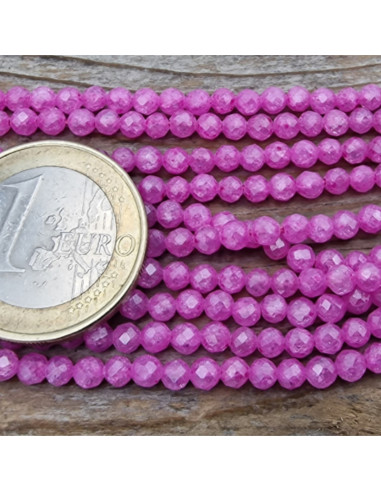 Zirkoniakette-stark funkelnd-facettiert 3mm