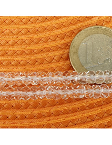 Bergkristallkette facettiert 5x3mm