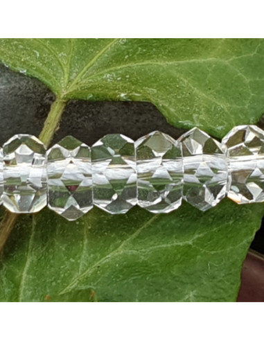 Bergkristallkette facettiert 5x3mm