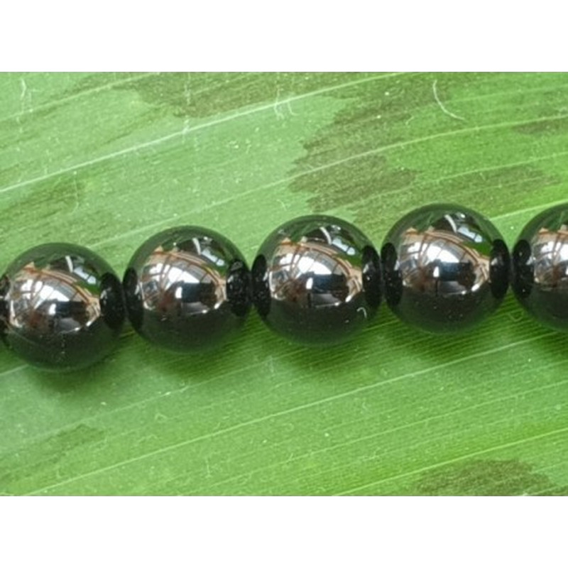 Schwarzer Turmalin (Schörl) Kette 8mm