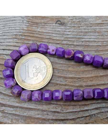 Phosphosideritkette 6x6mm facettiert