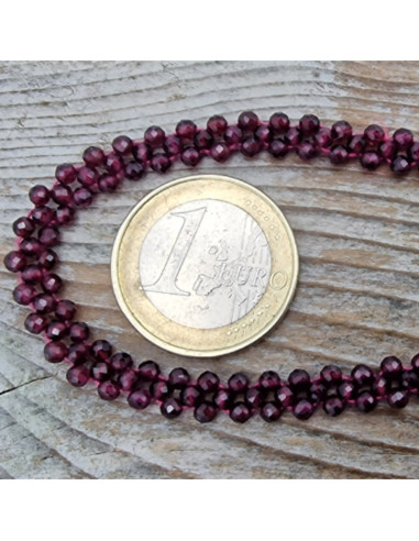 Granatkette facettiert 6/44