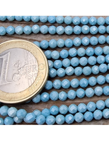 Zirkoniakette-stark funkelnd-facettiert 3mm