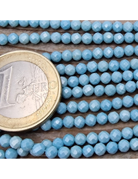 Zirkoniakette-stark funkelnd-facettiert 3mm